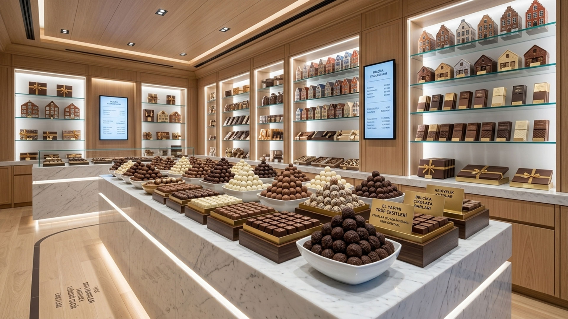 Butik çikolata dükkanı